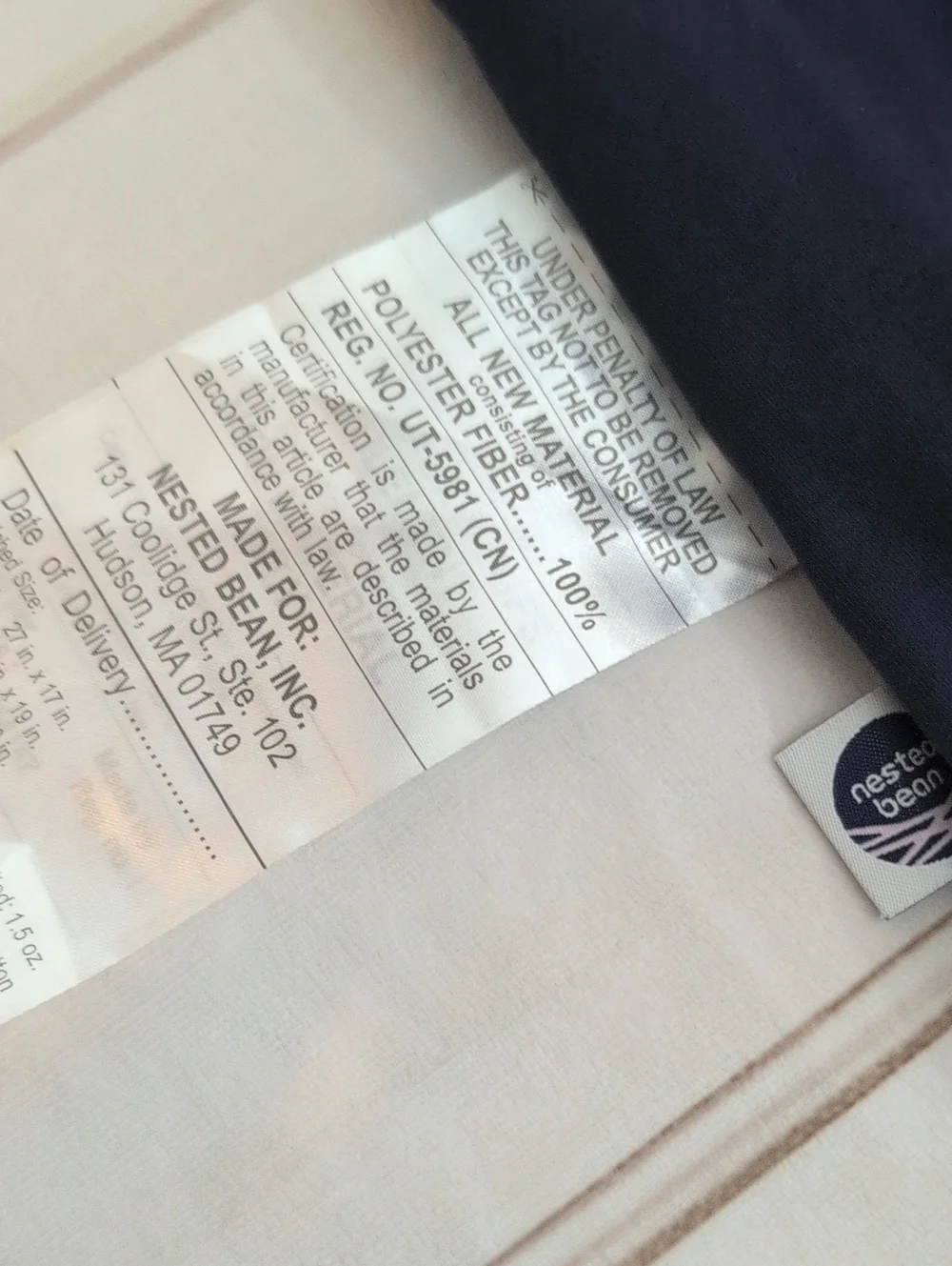 Nested Bean Zen Sack Classic Baby Sleep Sack Navy Small 0-6 Months 7-18 lbs